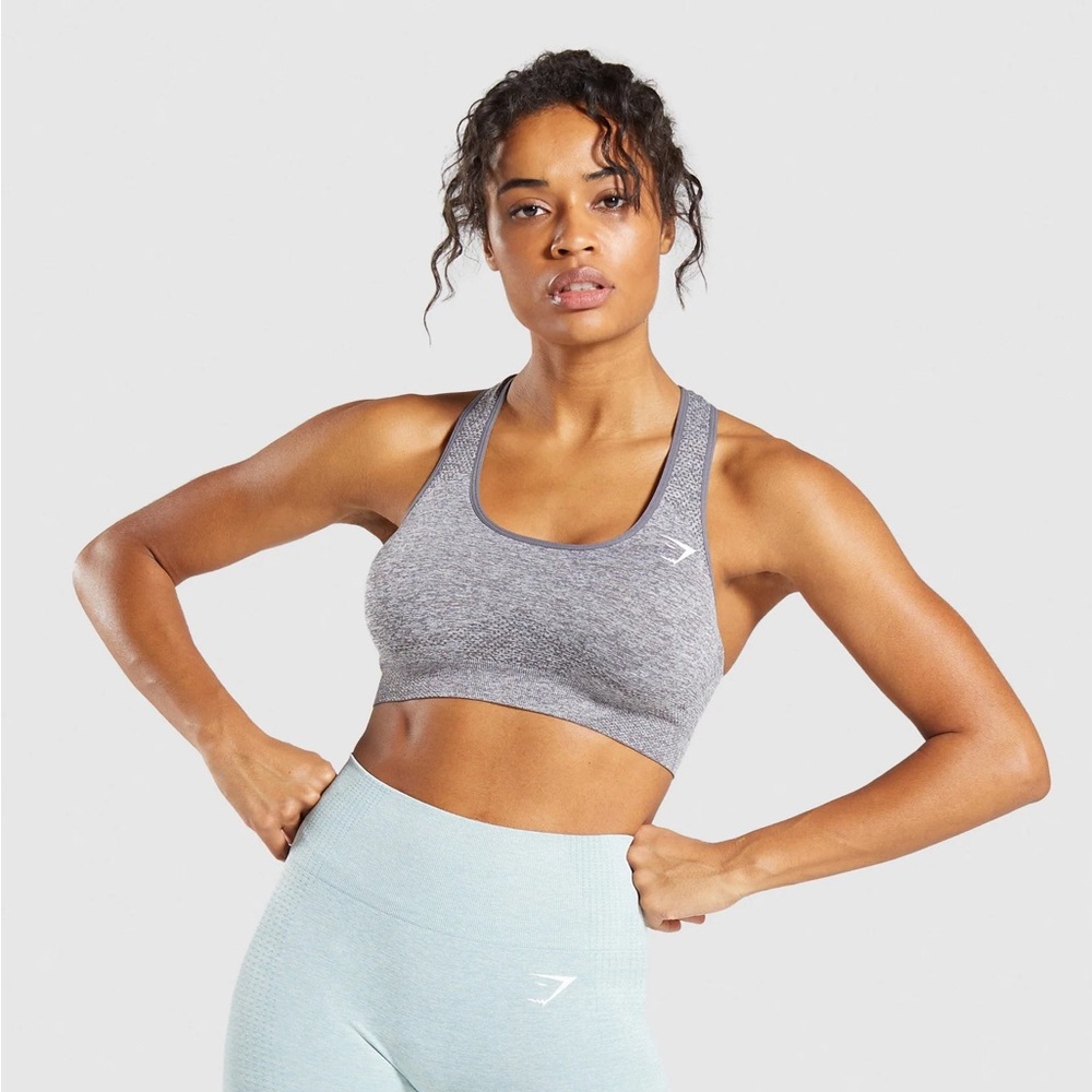 Gymshark Grey Seamless Sports Bra